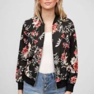 Elodie floral bomber jacket size small like new